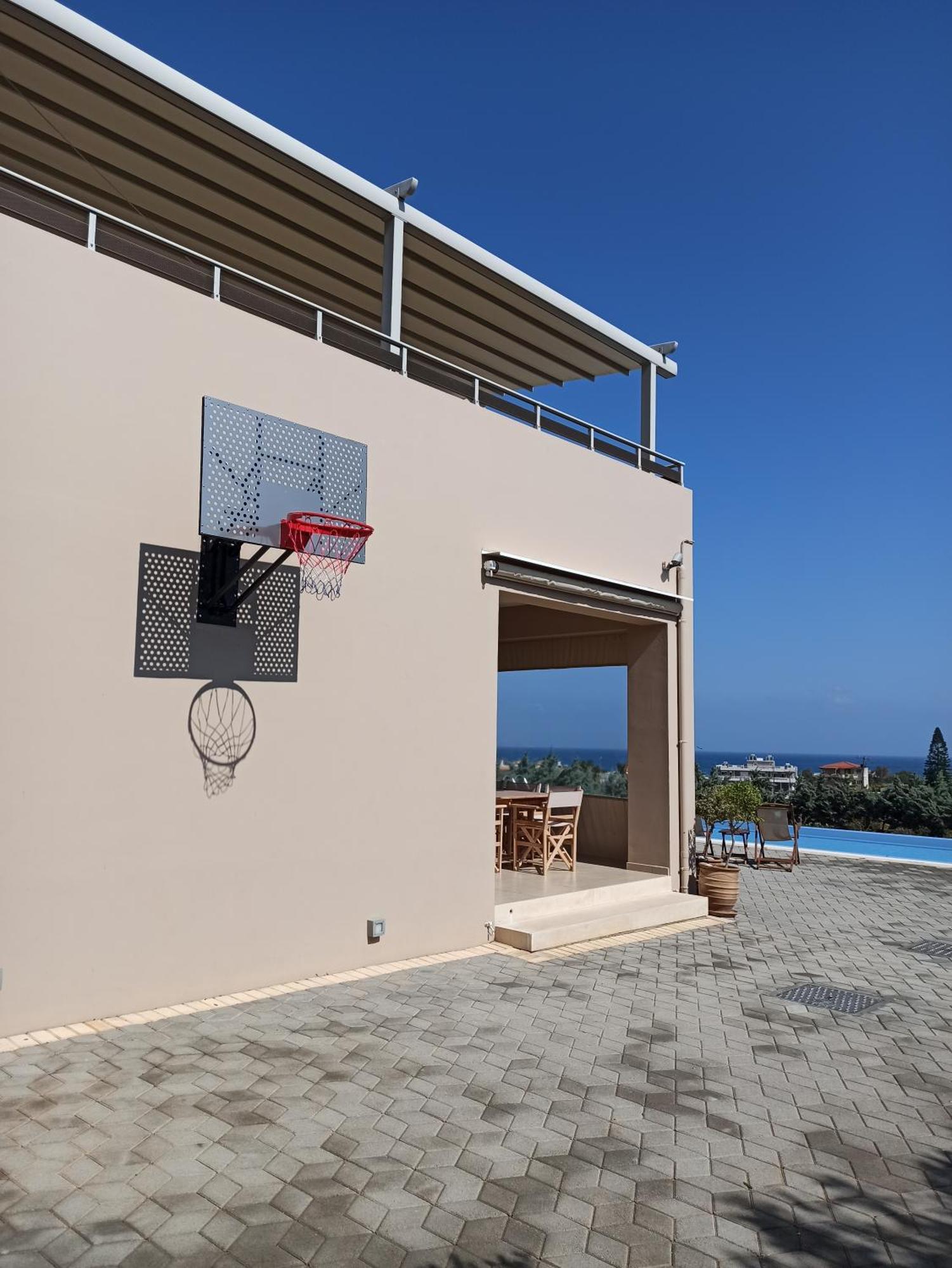 Four Seasons Private Villa - Seaview - Big Heated Pool - Gym - Sport Activities Гуве Экстерьер фото