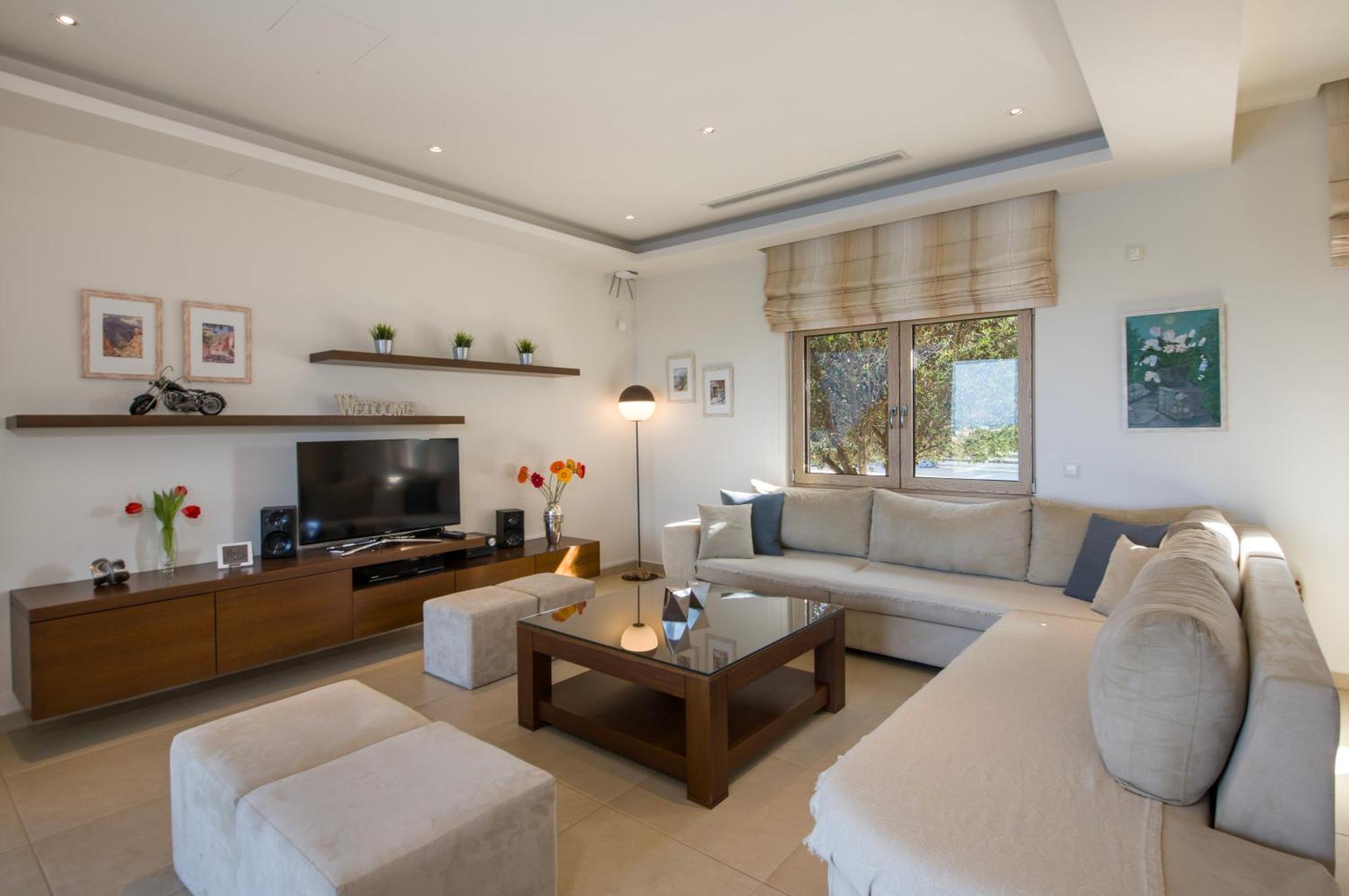 Four Seasons Private Villa - Seaview - Big Heated Pool - Gym - Sport Activities Гуве Экстерьер фото