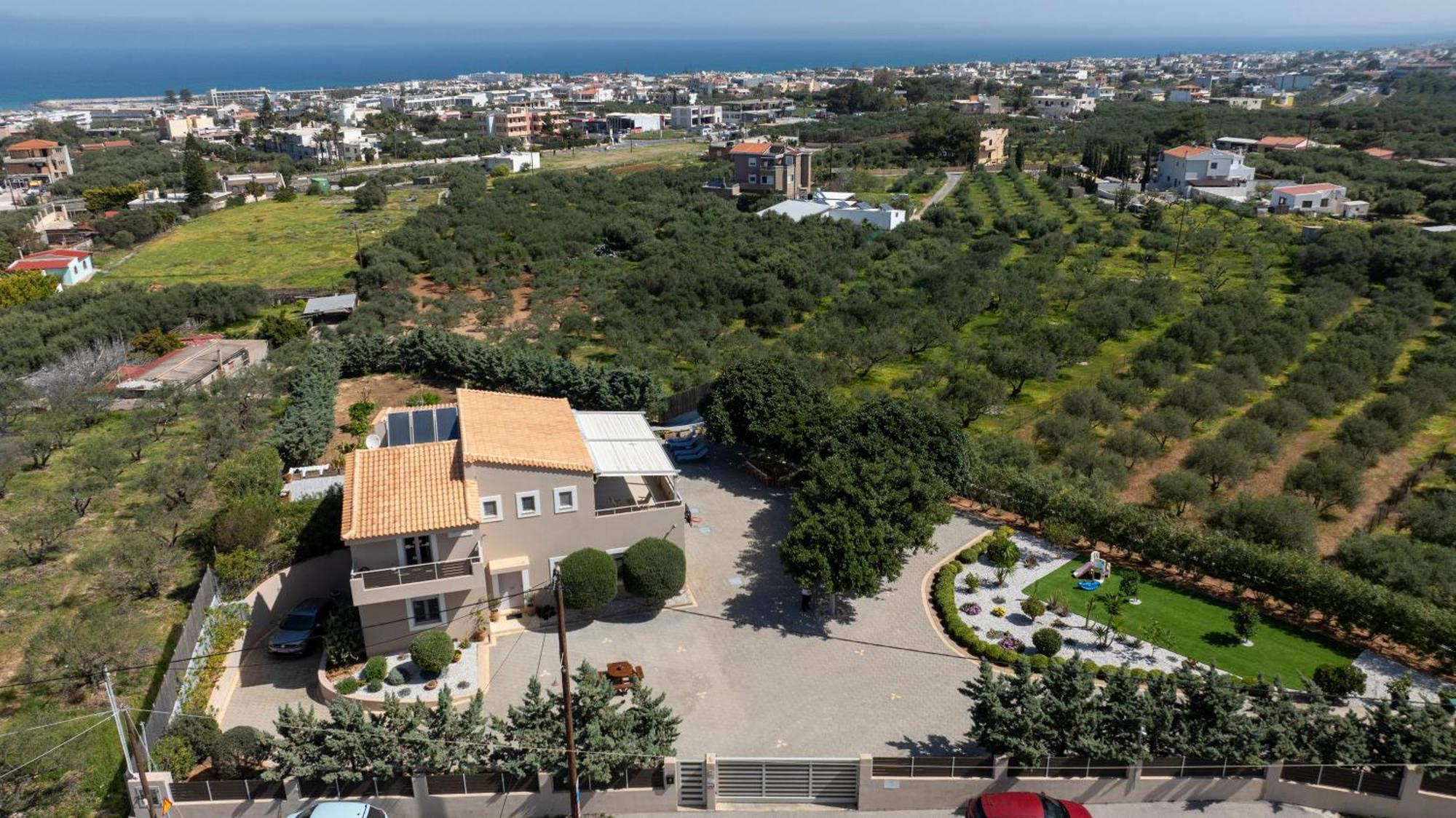 Four Seasons Private Villa - Seaview - Big Heated Pool - Gym - Sport Activities Гуве Экстерьер фото